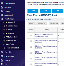 Care Manager Module Feature